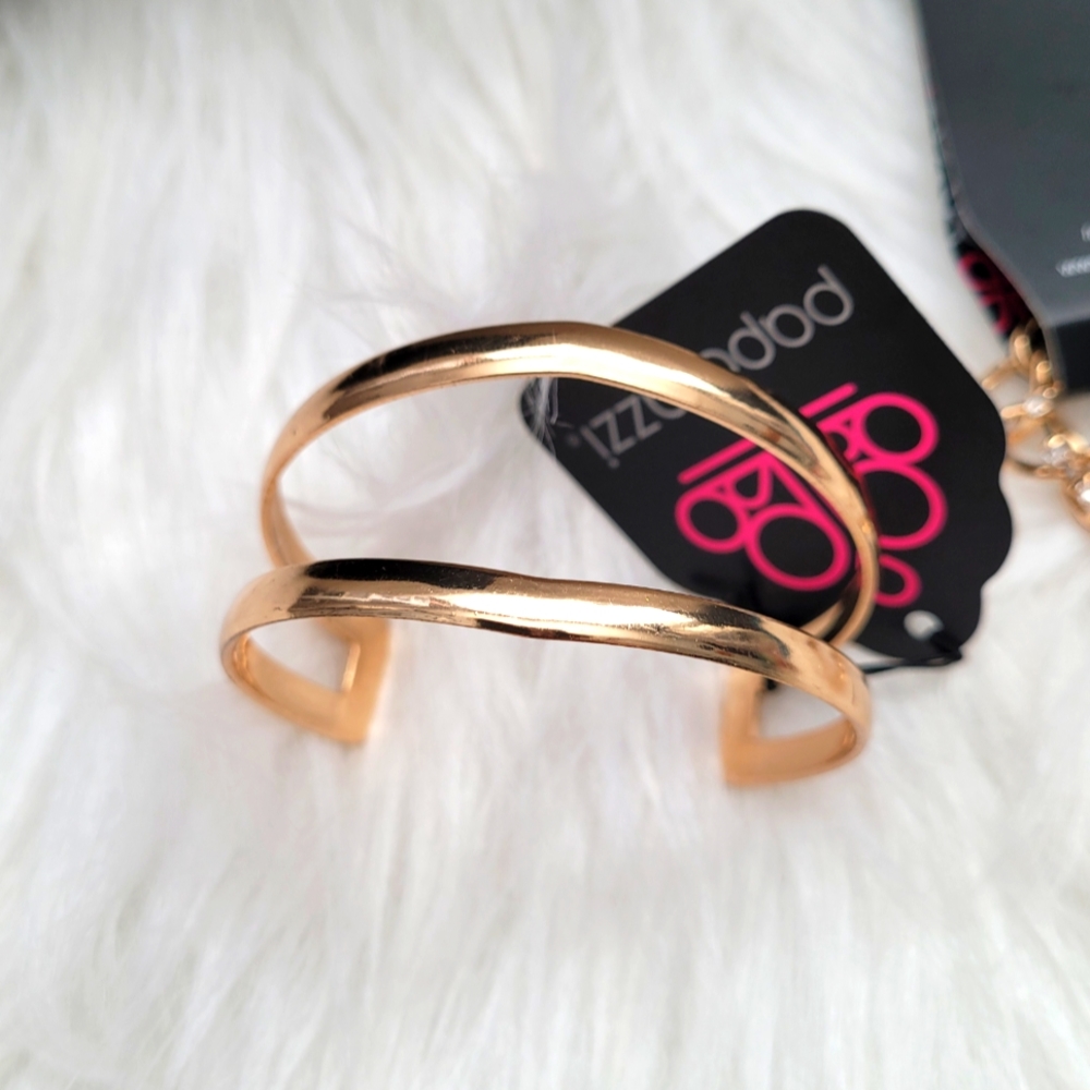 Paparazzi Gold Studded Stack Bracelets - Picture 6 of 6